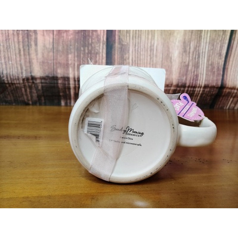 Mud Pie It's Tee Time Golf Mug White w/ Plaid Coasters NWT