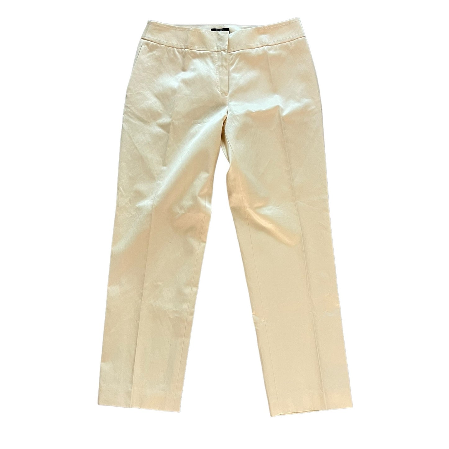 NWT Vintage BCBG Maxazria Women’s 6 Cream Straight Leg Flat Front Capri Pants