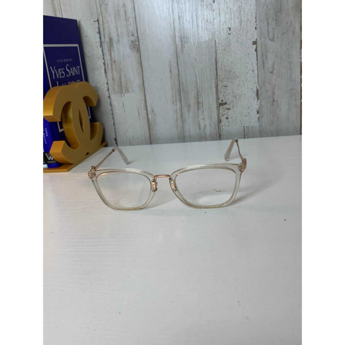 Michael Kors Prescription Eyeglasses Frames Womens Clear/Rose Gold Rectangular Full Rim