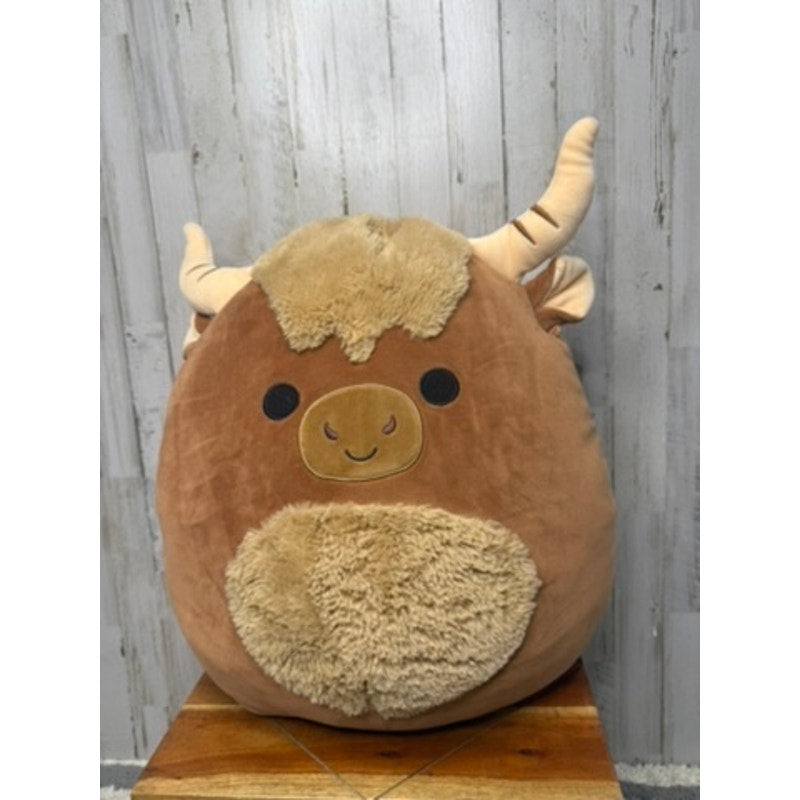 Squishmallows Marshal Highland Cow Plush Toy Medium 20" Brown