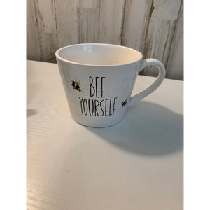 Harvest Green Studio Bee Yourself Coffee Mug White Bumblebee