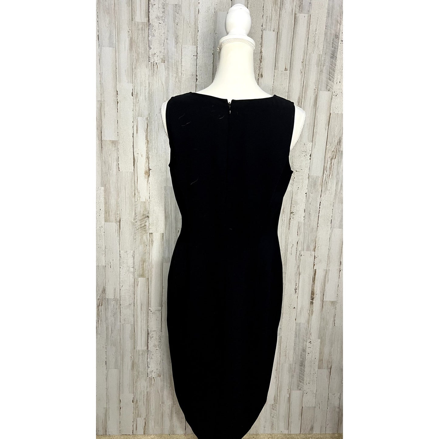Anne Klein Women's Black Sleeveless Pencil Dress Size 8 Formal Wear
