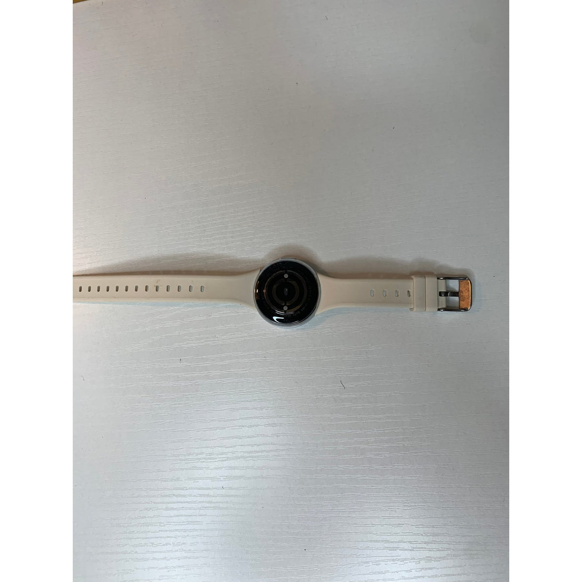SMART WATCH Health Heart Rate AMOLED IP68 Cream Silicone Band NOT TESTED