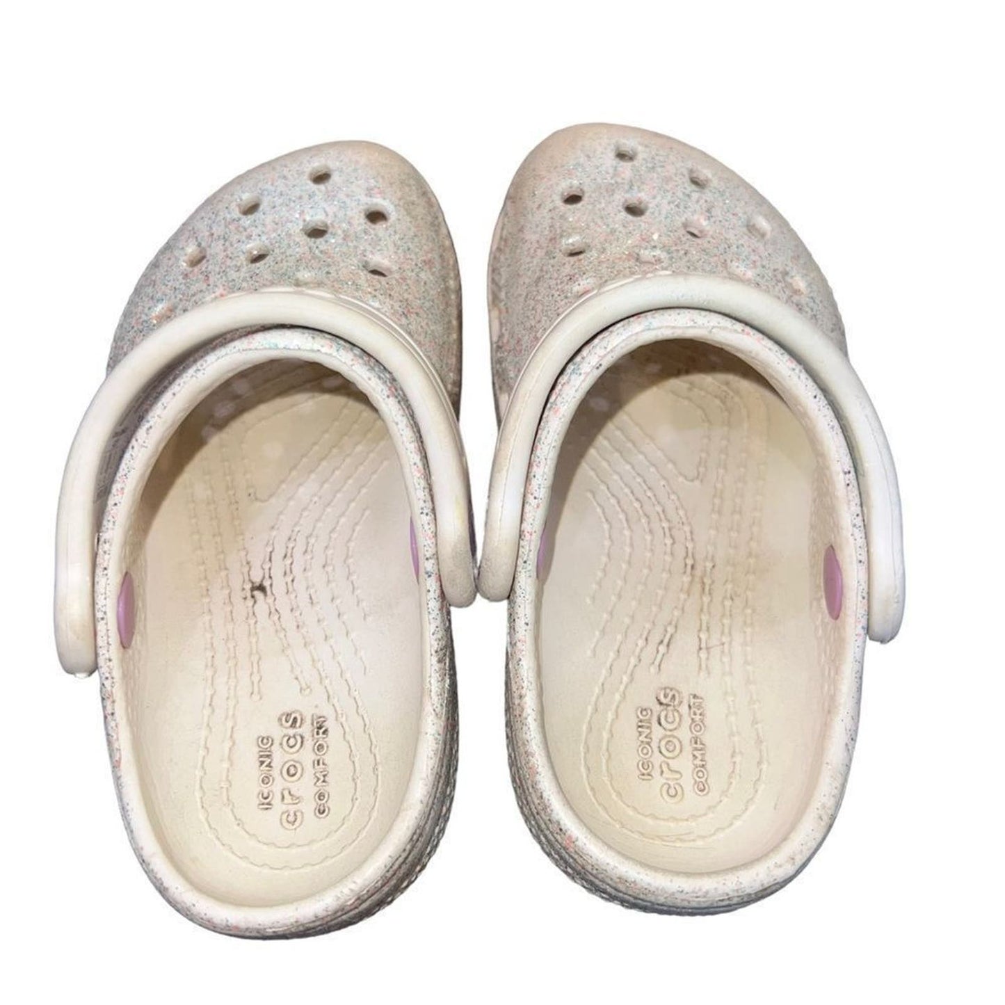 Girls' Crocs  Classic Glitter 2 Clogs Size C7