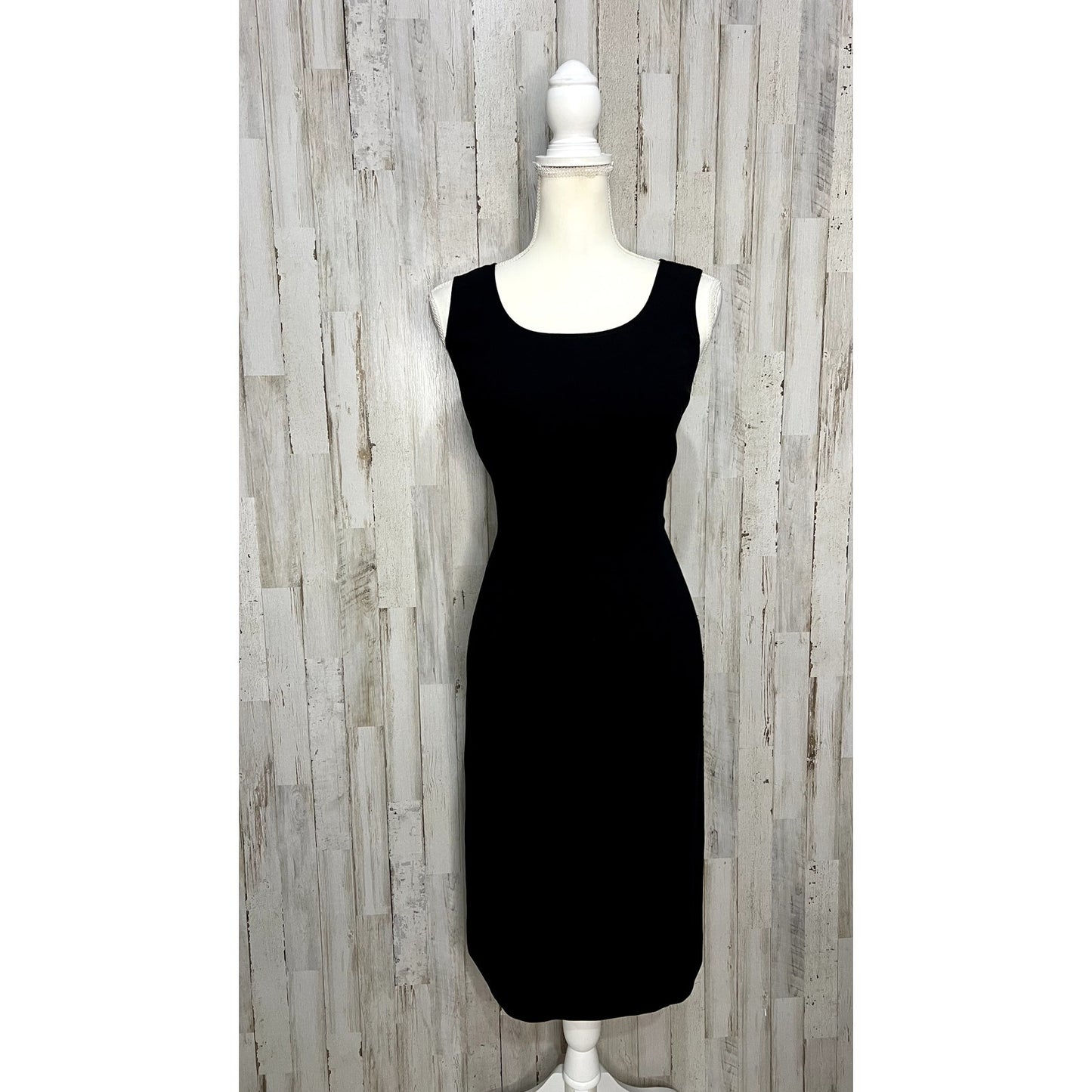 Anne Klein Women's Black Sleeveless Pencil Dress Size 8 Formal Wear
