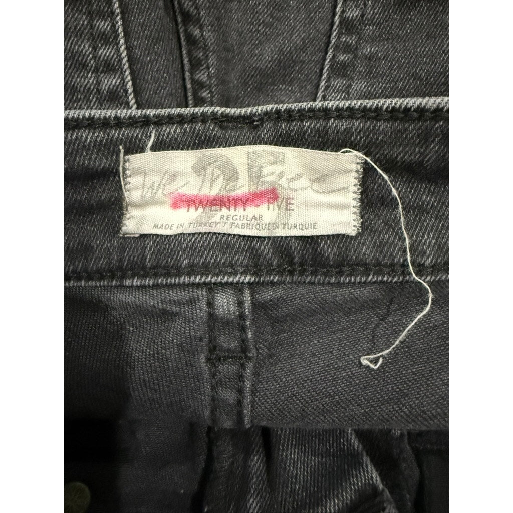 We The Free Women's Black Raw Hem Skinny Jeans Size 26