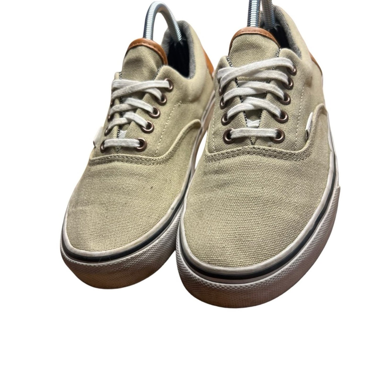 Vans Kahki Era 59 (Canvas & Leather) Low Top Skate Shoes - Men's 8.5 /Women's 10