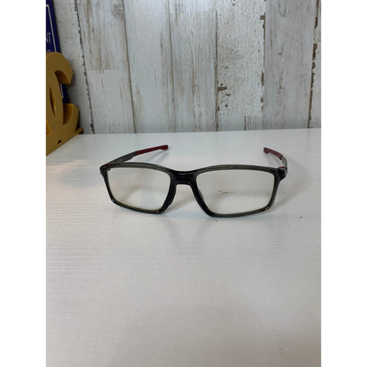 Oakley Chamber Prescription Eyeglass Frames Unisex Gray Rectangle Full Rim 53-16 133