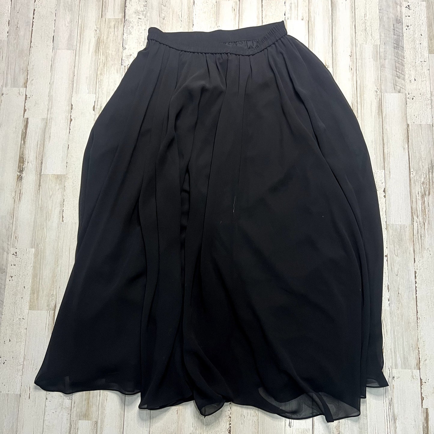 Vintage Adrianna Papell Evening Essentials Black A-Line Midi Skirt Size 8