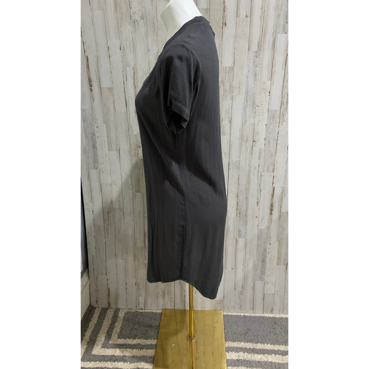 Anthropologie Cloth & Stone Dress Womens Size Small Gray V-Neck
