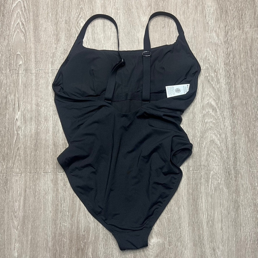 Athleta Women's Black One-Piece Swimsuit Size Large Adjustable Straps