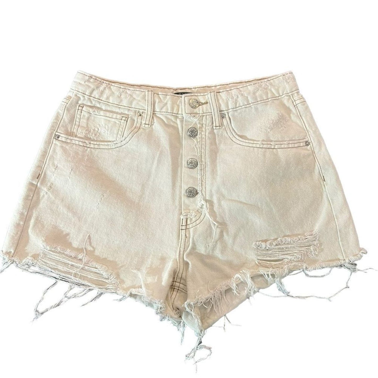 Wild Fable Highest Rise Distressed Button fly Cutoff Shorts Size 8