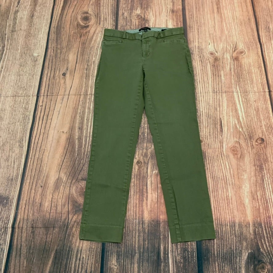 Banana Republic Sloan Chino Pants Womens Size 4 Olive Green