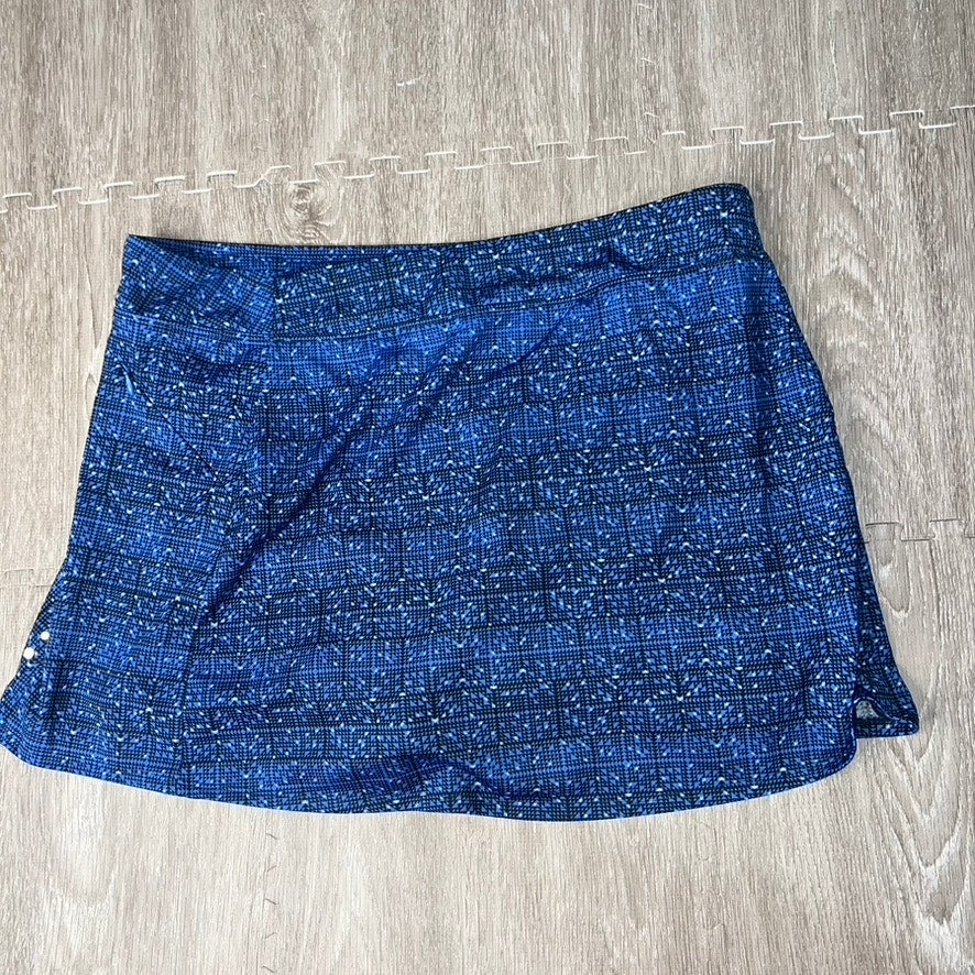 L.L. Bean Women's Size Large Blue Athletic Tennis Skort