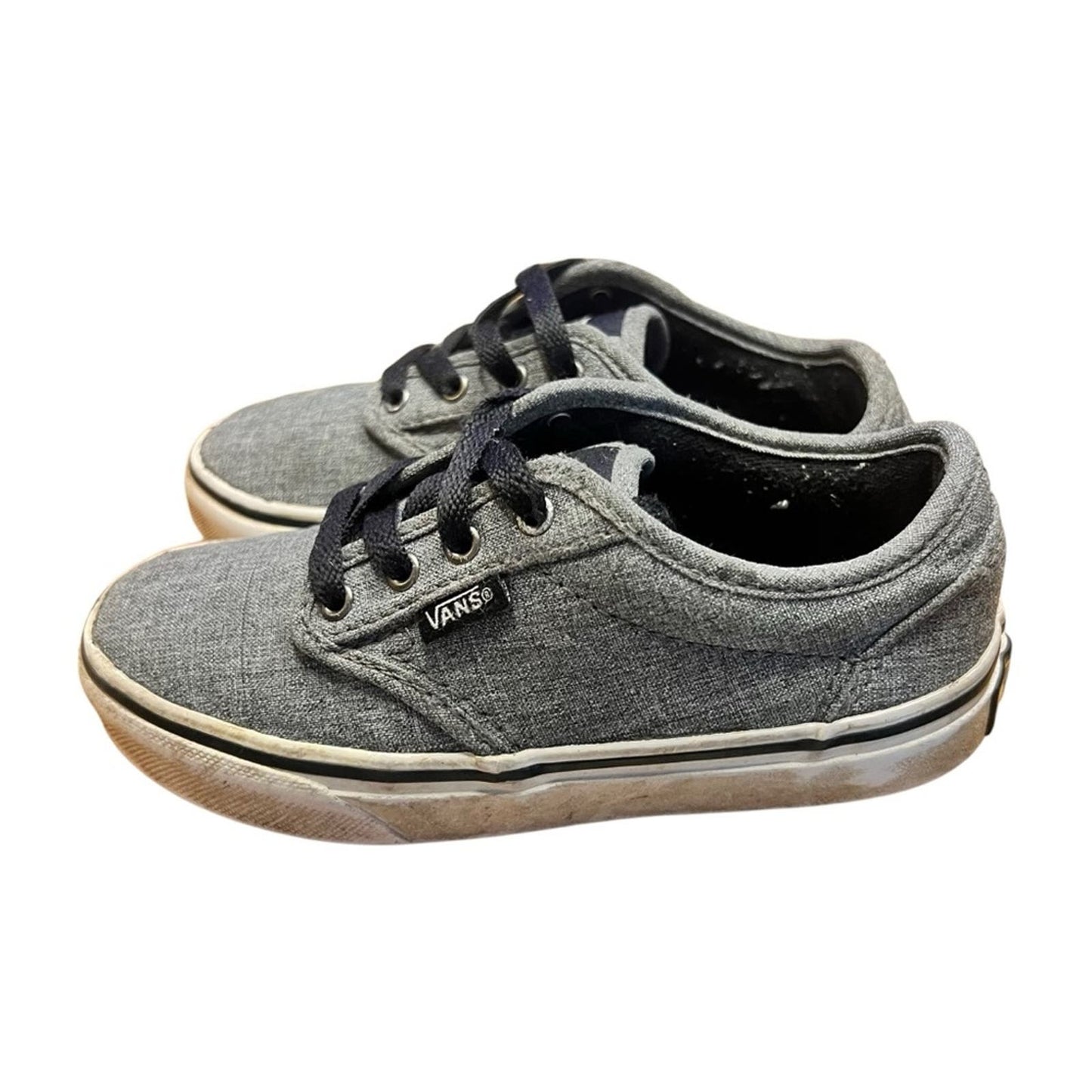 Vans Winston Rock Boy's Low Top Lace Up Grey Skate Shoes - Youth Size 12.5