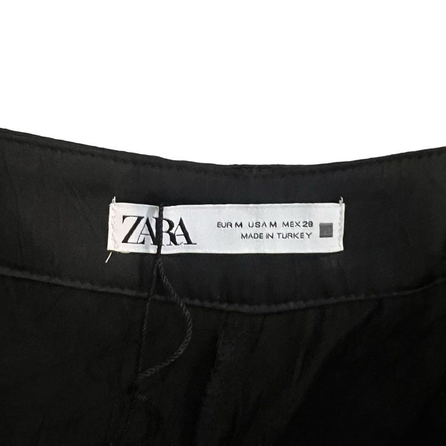 NWT Zara Size Medium Black Silky Trousers