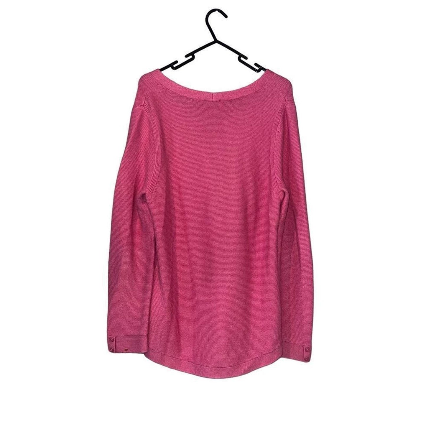 Talbots Pink V-Neck Sweater Size Large