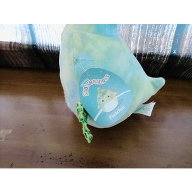 Squishmallows Fletcher Pterodactyl Plush TieDye Blue Green 7"