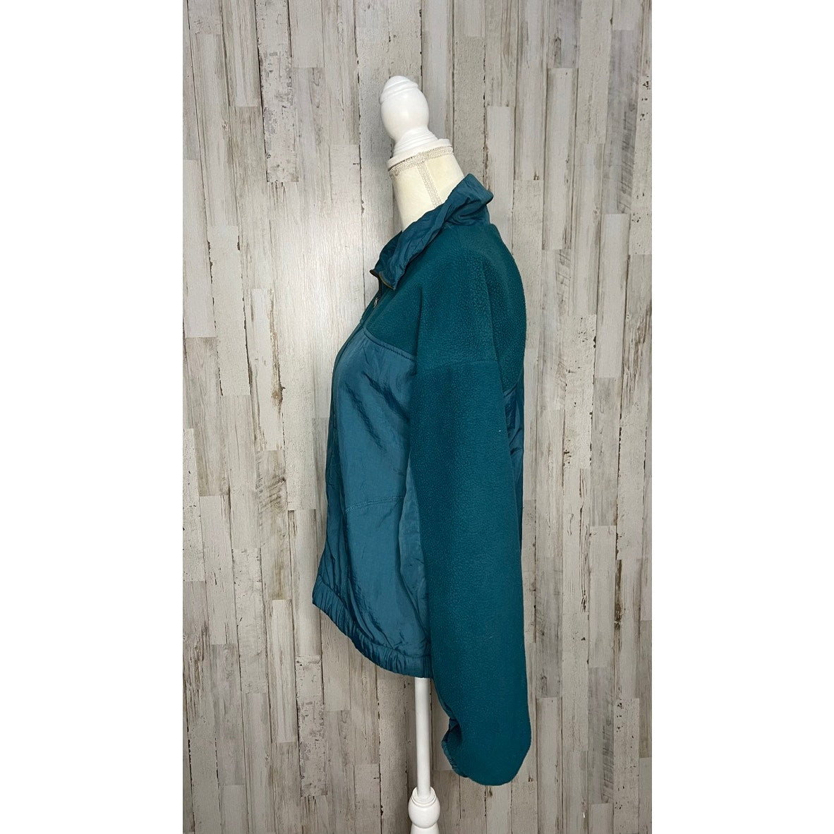 Wild Fable Women's Teal Sherpa Bomber Jacket Size Small Zip Closure