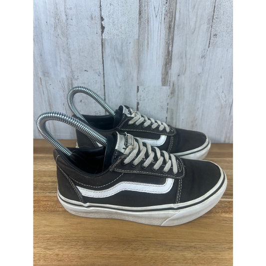 Vans Old Skool Black & White Low Top Skate Sneakers Kids Missy Size 1