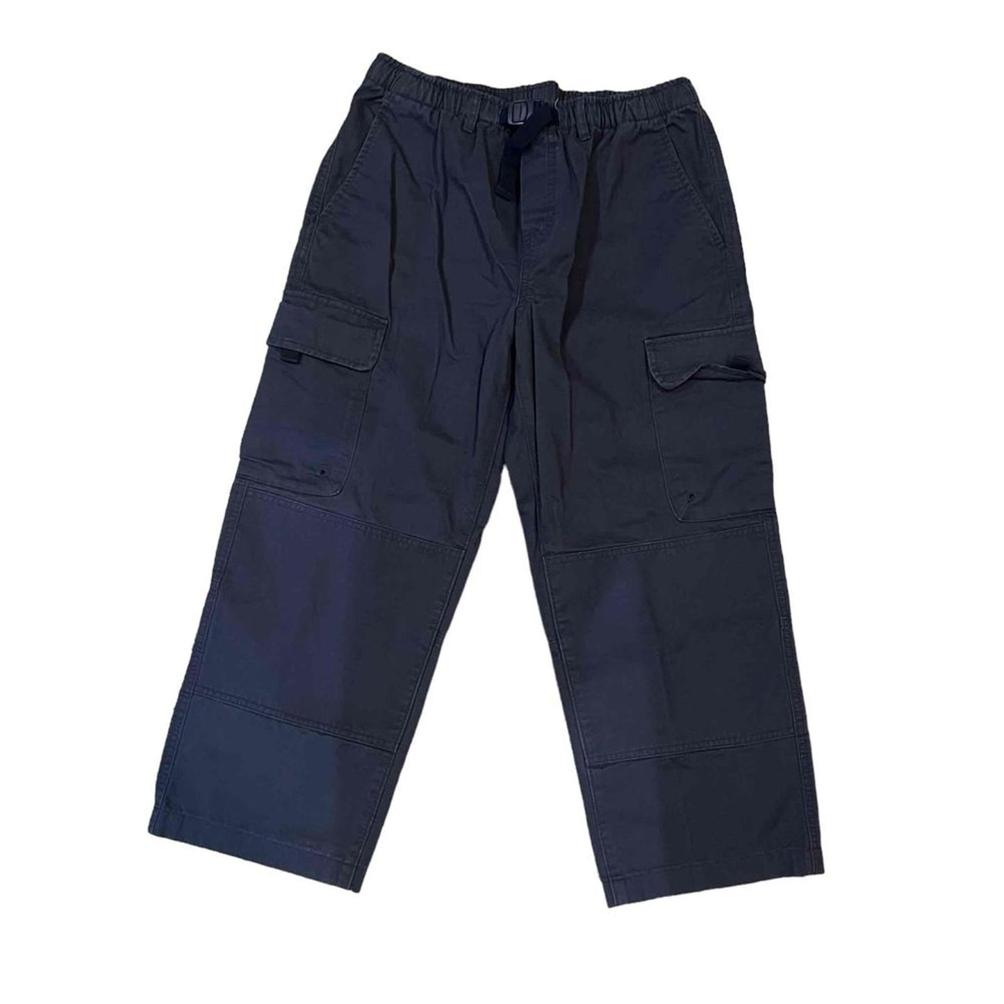 Lands' End Boys Navy Blue Cargo Elastic Waist Chinos Pants Size 16 Husky