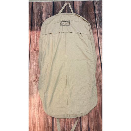 GUCCI Garment Bag Dust Cover Travel Suit & Dress Carrier Beige