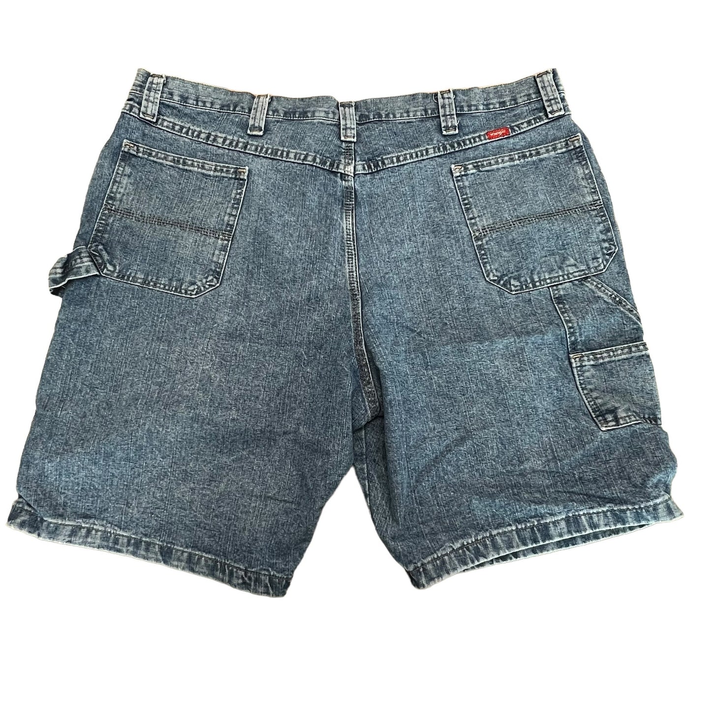 Wrangler Men's 44 Carpenter Blue Jean Relaxed Fit 5 Pocket Denim Shorts