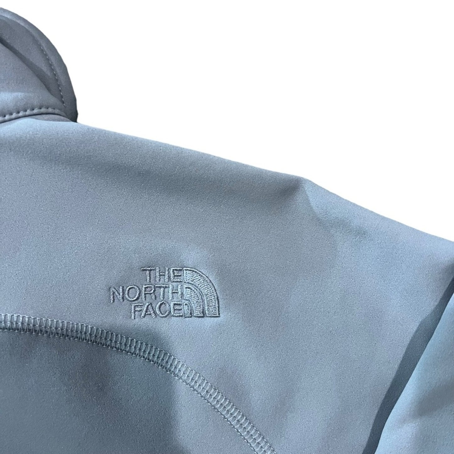The North Face Jacket Womens Size Small Gray 1/4 Zip Fleece Pullover Stretch