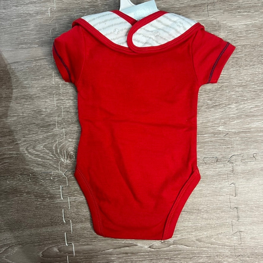 NWT MLB Washington Nationals Infant Bodysuit & Bib Set Red Unisex 6-9 Months