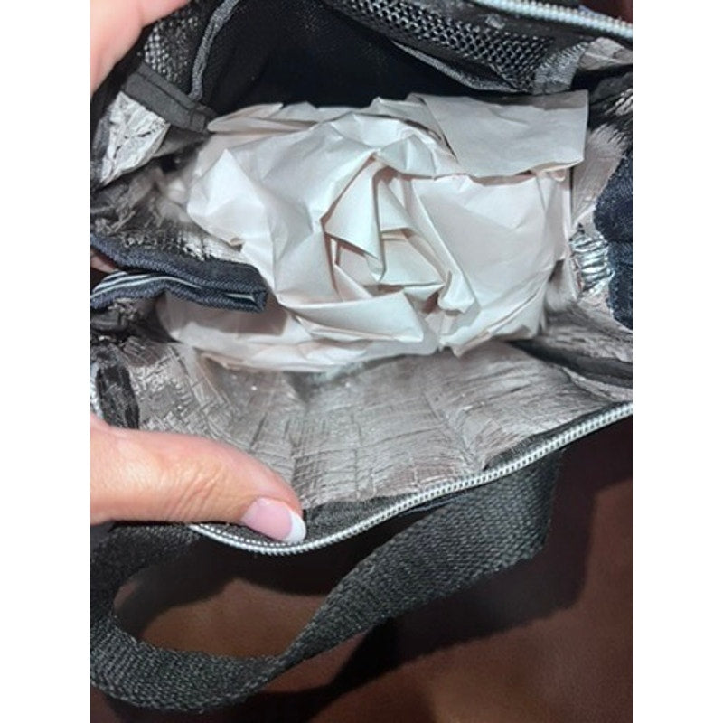 NWT Kate Spade Black & White Stripe Insulated Lunch Tote Bag