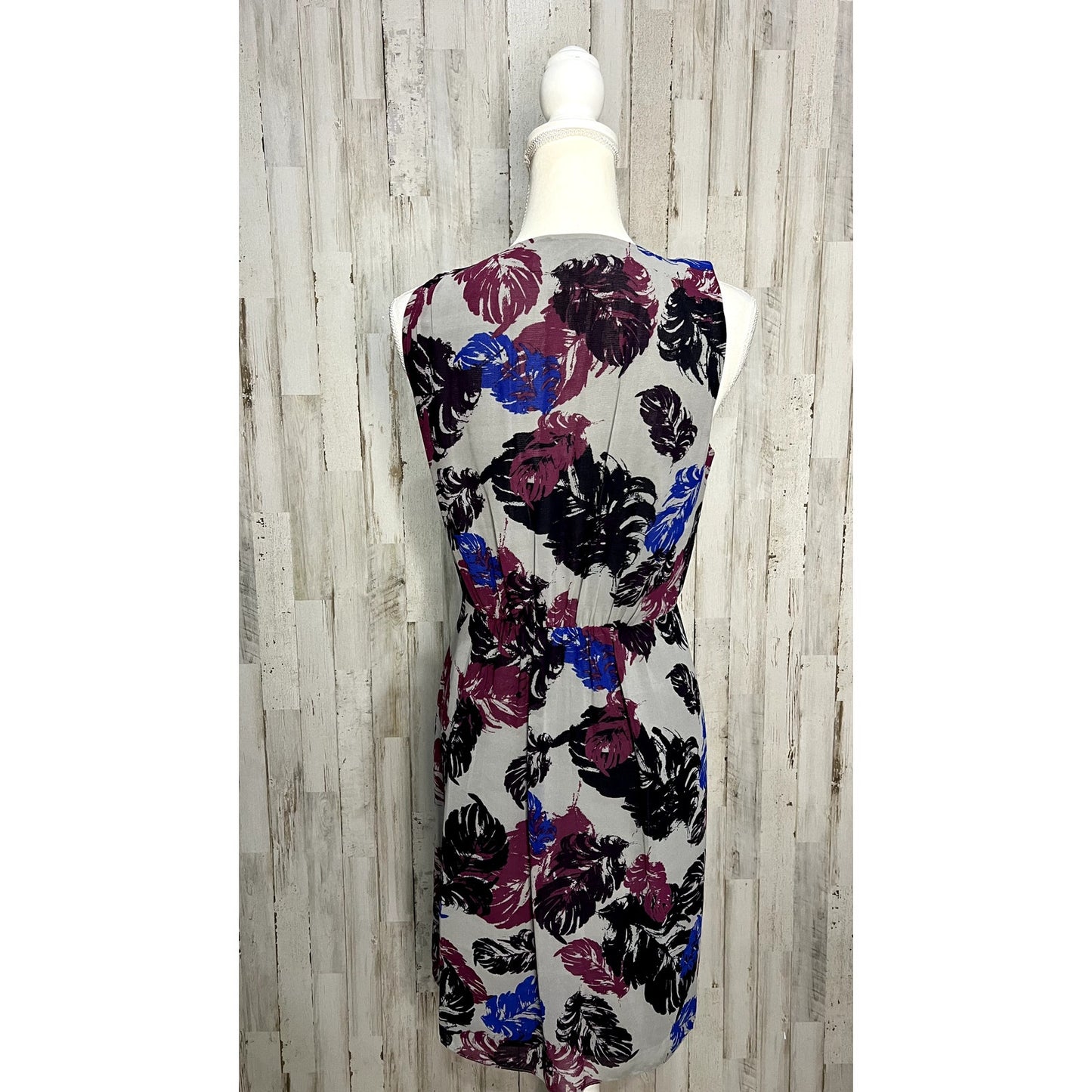 Banana Republic Women's Floral Sleeveless Dress Gray Size 6 Casual