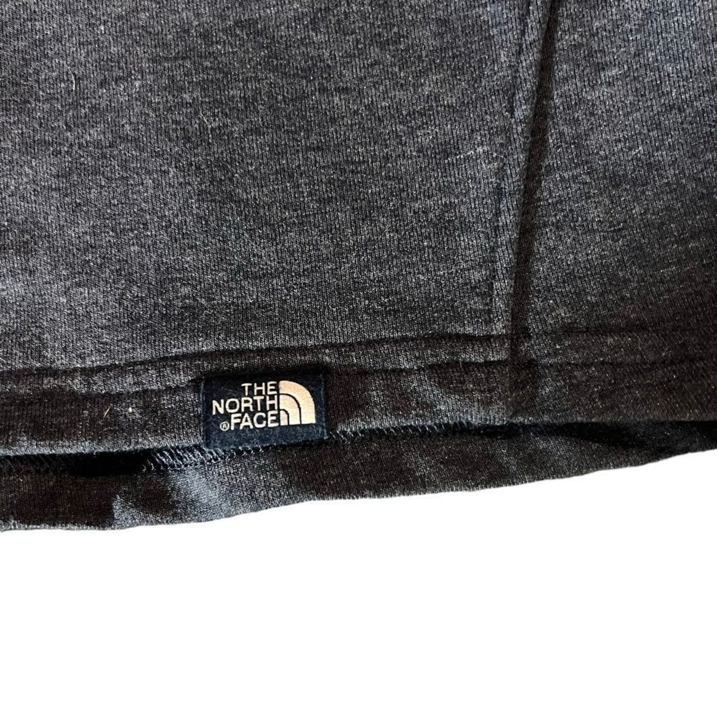 North Face Sweatshirt Womens Large Gray Heather Mock Neck Raglan