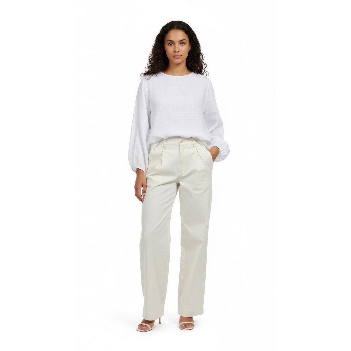 NWT Alex Mill Women's Dress Pants Size 2 Beige Double Pleat Twill Straight Leg