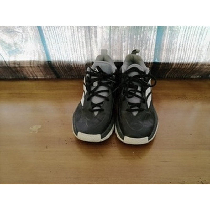 adidas Cross 'Em Up Select Kids Black/White/Grey Size 5