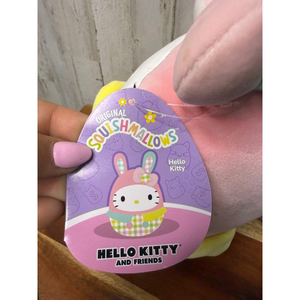 Sanrio Hello Kitty Easter Squishmallow 10" Plush with Bunny Ears