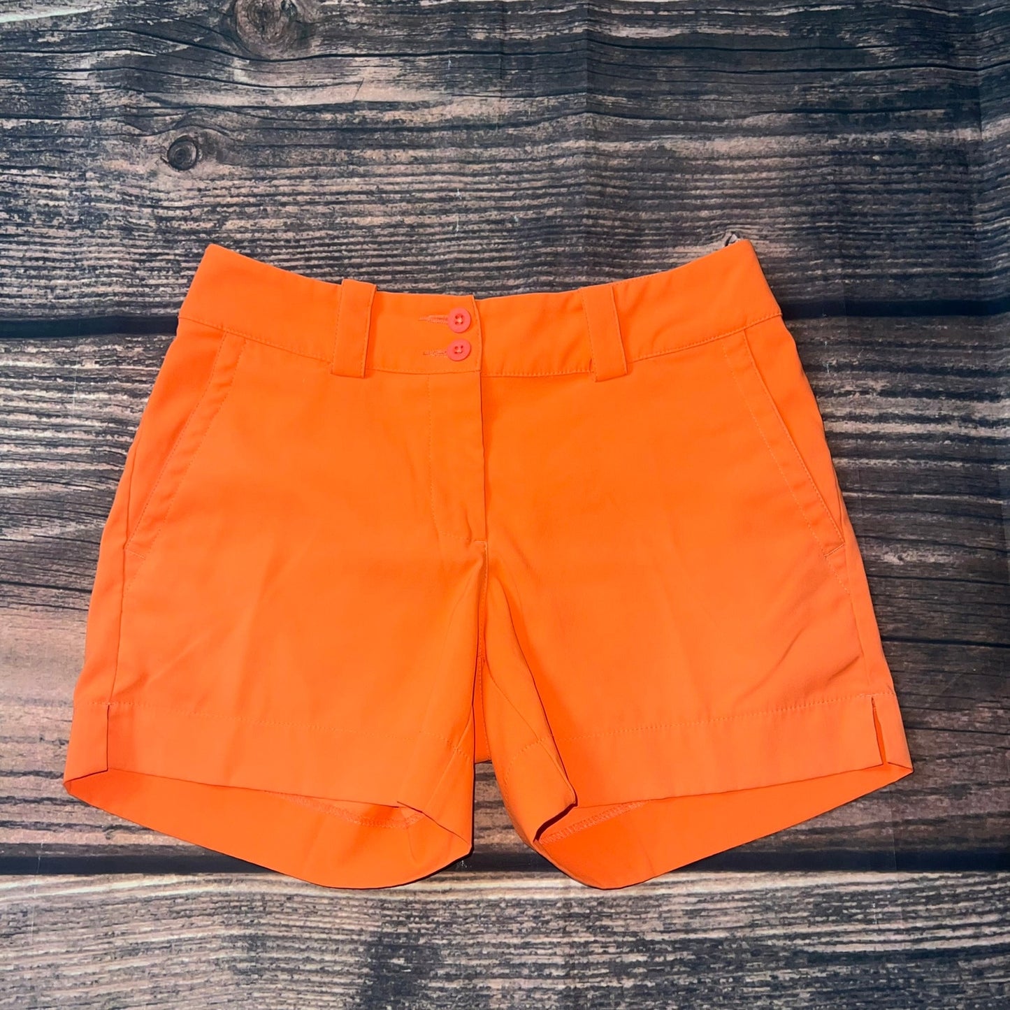 Nike Golf Women's Bright Orange Dri-Fit Shorts Size 0 Activewear