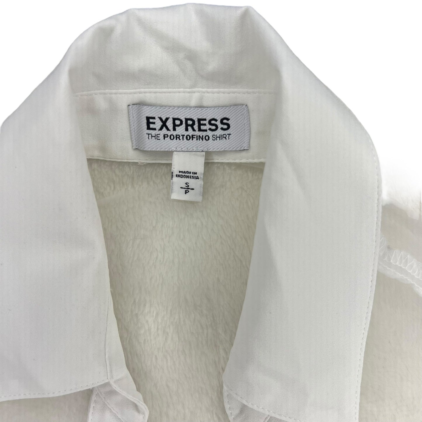 Express The Portofino Shirt White Sleeveless Button-Up Blouse Women's Size Small