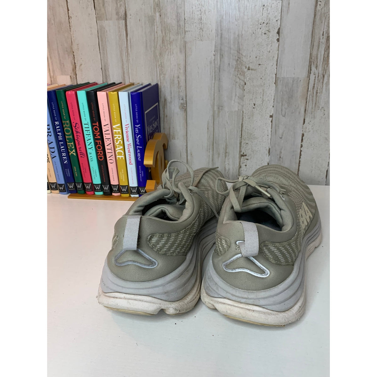 Hoka Gaviota 5 Running Shoes Size 11.5 Gray Sage Cushioned Athletic Sneakers