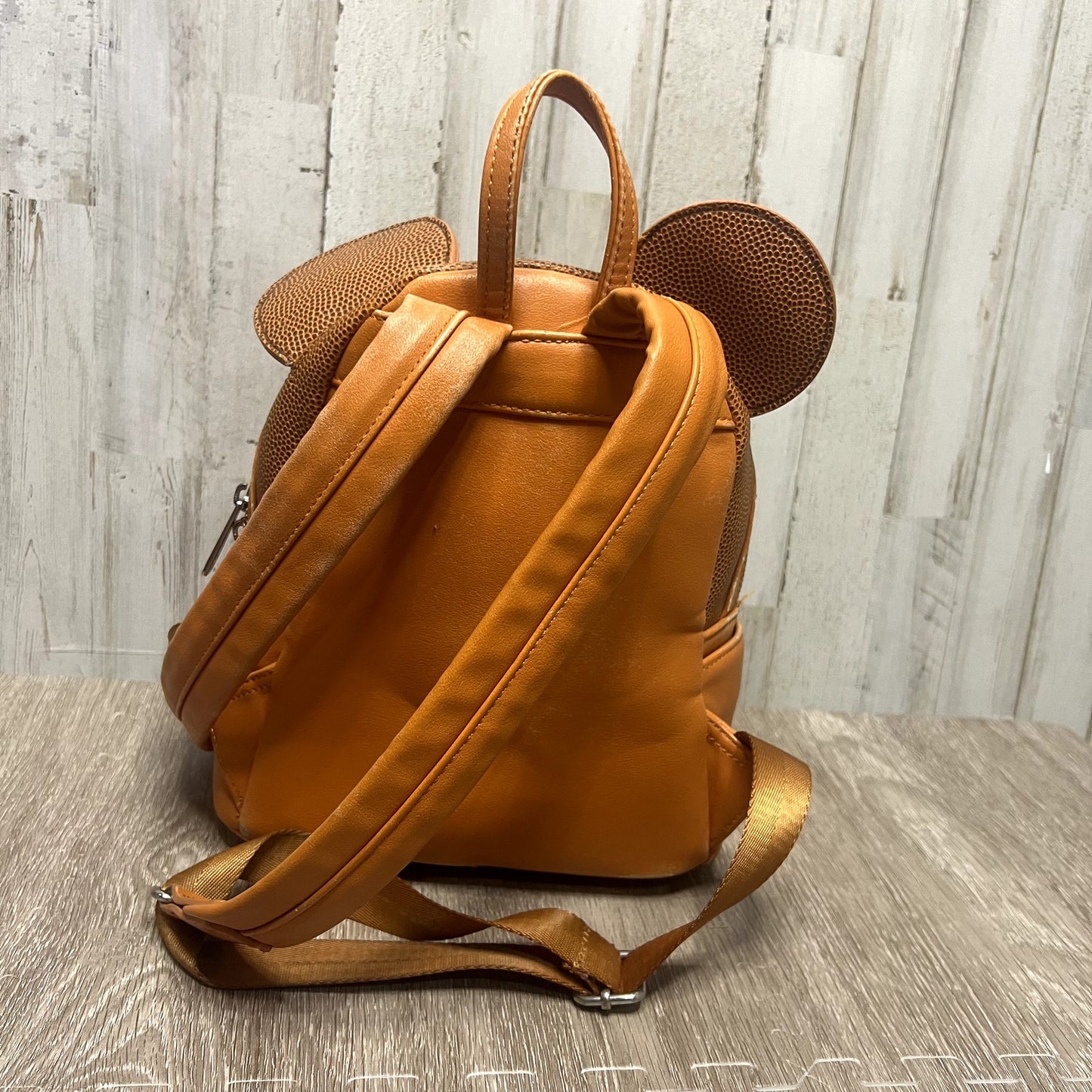 Loungefly Disney NBA Experience Mickey Mouse Mini Backpack Brown