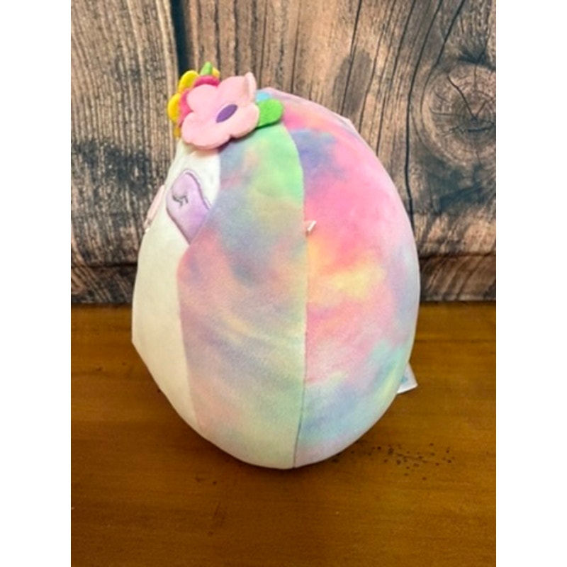 Squishmallows 8" Gretchen the Rainbow Sloth Plush Toy Multicolor