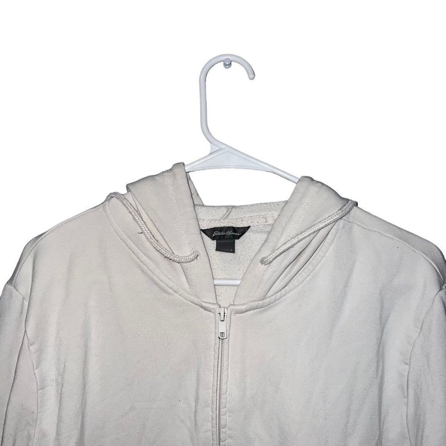 Eddie Bauer Women's White Zip Up Jacket Size Large