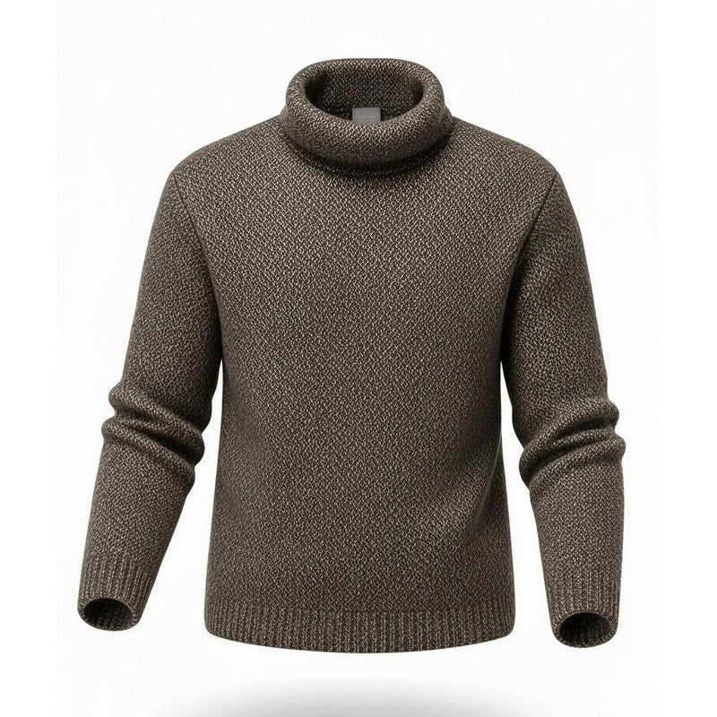 Columbia Sweater Womens Medium Brown Marled Cowl Neck Pullover Long Sleeve