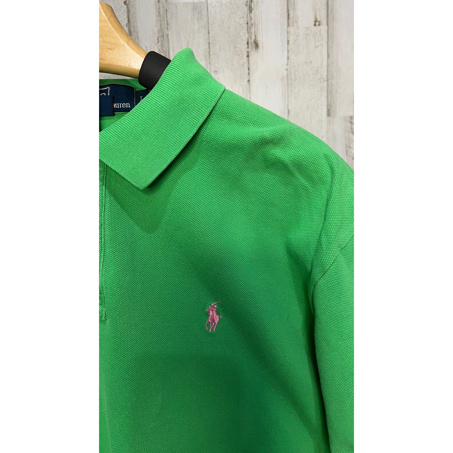 Polo Ralph Lauren Men's Green Short Sleeve Polo Shirt Size Large Casual