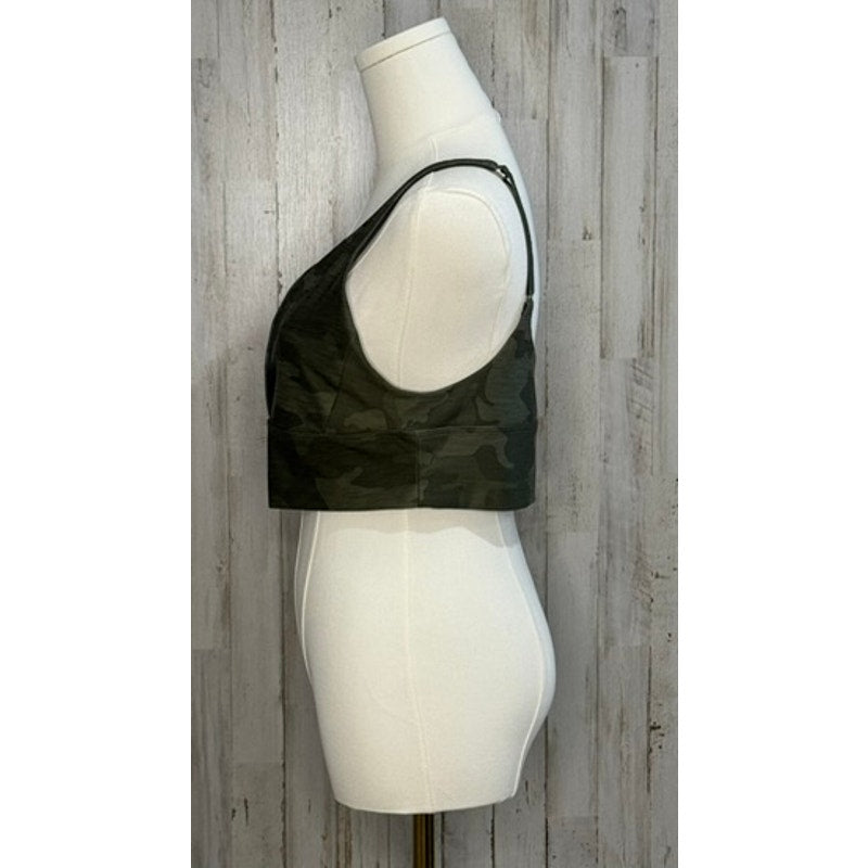 Prana Women's Sage Camo Sports Bra Medium Yoga Activewear