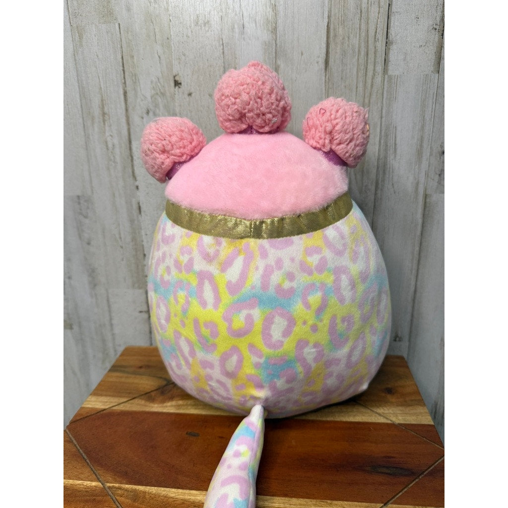 Squishmallows Beebz SquishDoos Pink & Yellow Cheetah Plush Toy Medium 10"