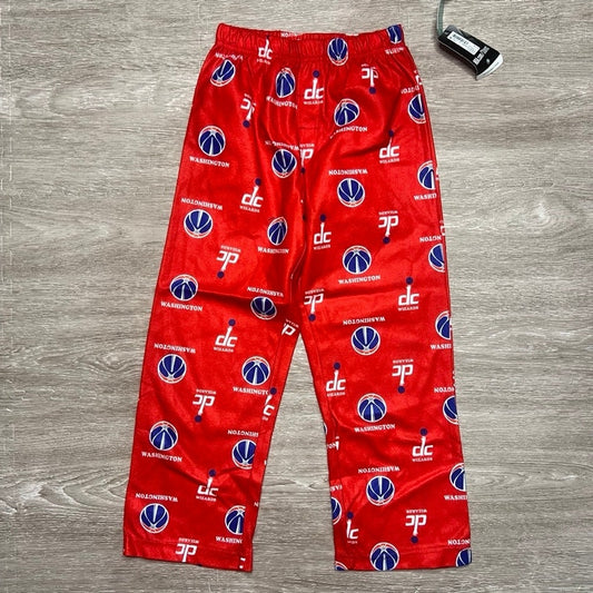 NWT Washington Wizards NBA Kids Pajama Pants Red Basketball Fan Gear Size Large