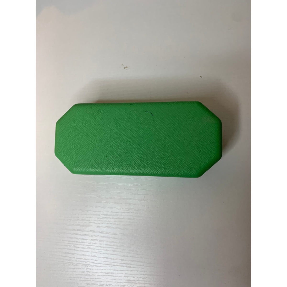Swarovski Clamshell Eyeglasses Sunglasses Case Green Hinged Logo Interior