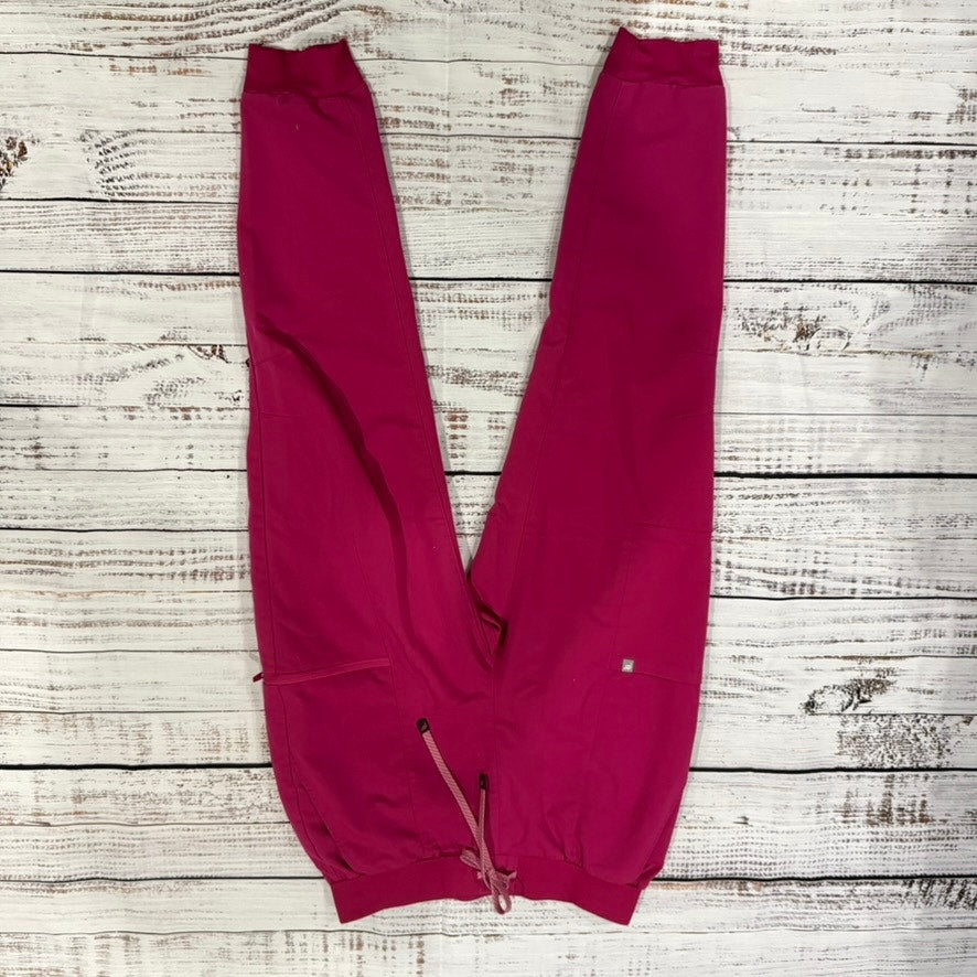 Fabletics Women's Scrub Jogger Set Large Hot Pink 2-Piece Workwear
