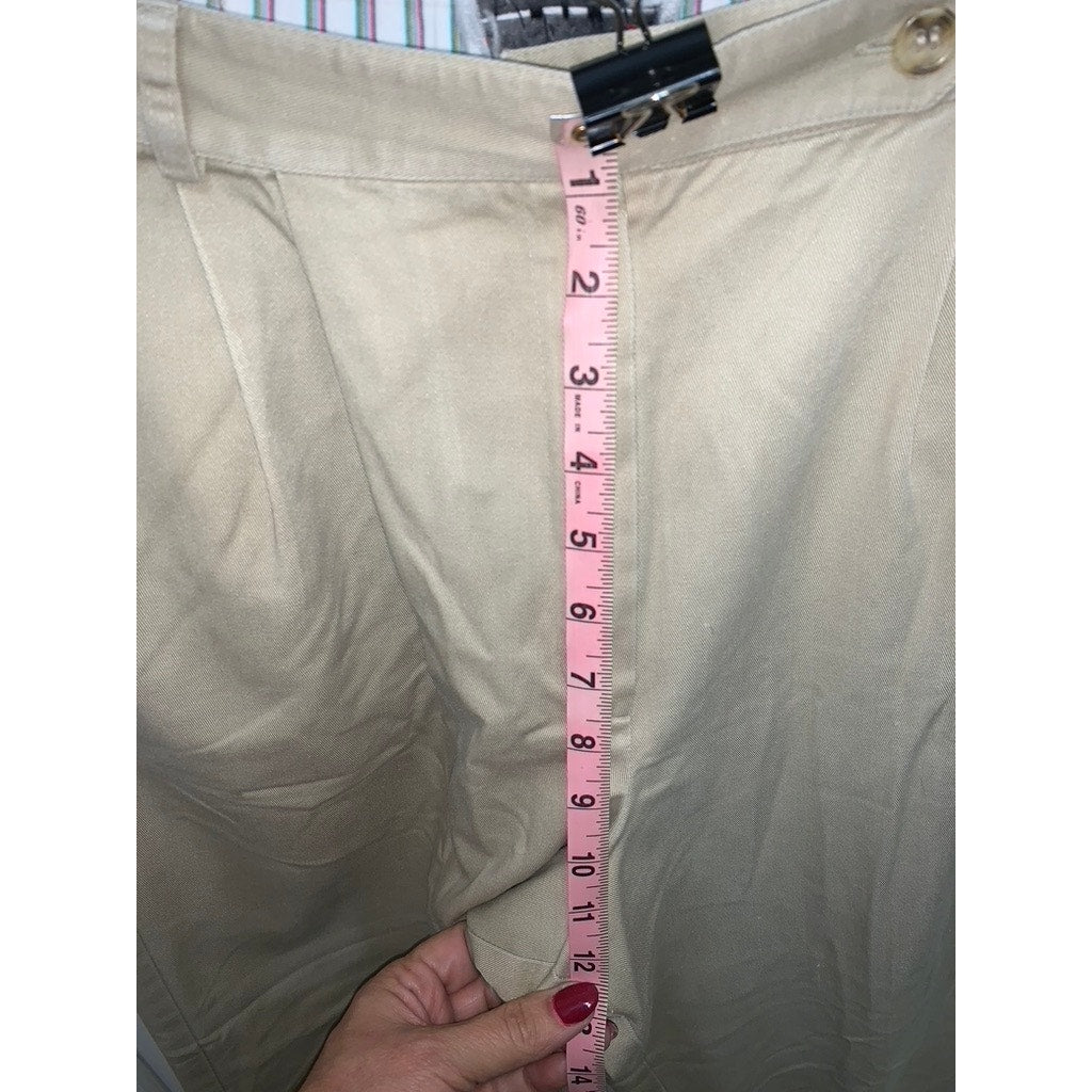 Talbots Petites Women's Size 12 Beige Chino Pants Straight Leg