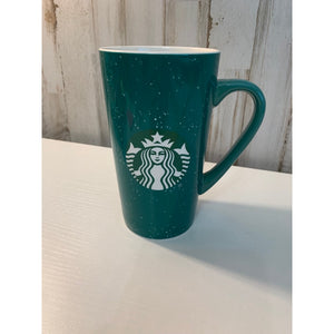 Starbucks Winter Tall Mug Speckled Teal Siren Logo 16 fl oz